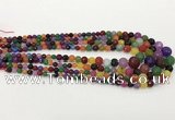 CCN5217 6mm - 14mm faceted round candy jade graduated beads