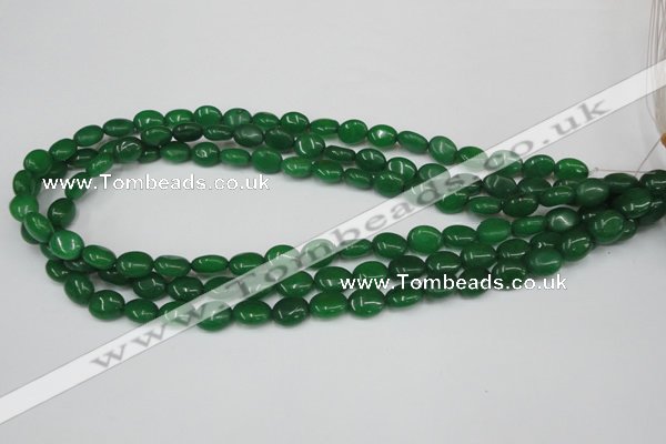 CCN522 15.5 inches 8*10mm oval candy jade beads wholesale