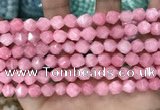 CCN5238 15 inches 8mm faceted nuggets candy jade beads