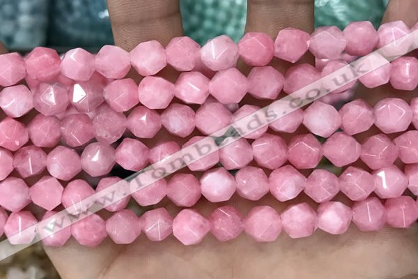 CCN5238 15 inches 8mm faceted nuggets candy jade beads