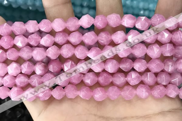 CCN5239 15 inches 8mm faceted nuggets candy jade beads