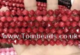 CCN5241 15 inches 8mm faceted nuggets candy jade beads