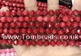 CCN5241 15 inches 8mm faceted nuggets candy jade beads