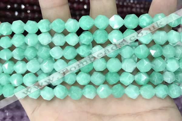 CCN5246 15 inches 8mm faceted nuggets candy jade beads