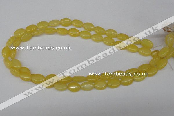 CCN525 15.5 inches 10*14mm oval candy jade beads wholesale