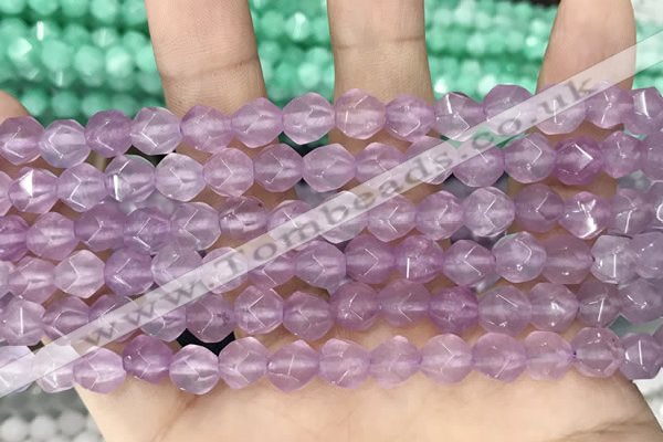 CCN5254 15 inches 8mm faceted nuggets candy jade beads