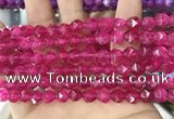 CCN5257 15 inches 8mm faceted nuggets candy jade beads