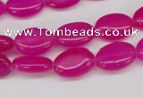 CCN527 15.5 inches 10*14mm oval candy jade beads wholesale