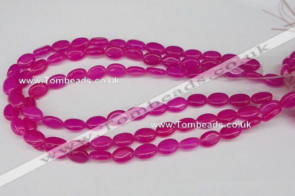 CCN527 15.5 inches 10*14mm oval candy jade beads wholesale