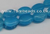 CCN531 15.5 inches 10*14mm oval candy jade beads wholesale