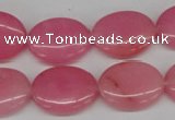 CCN536 15.5 inches 15*20mm oval candy jade beads wholesale