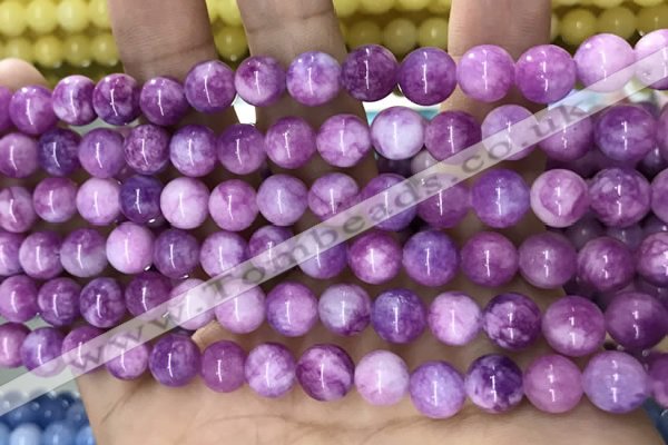 CCN5362 15 inches 8mm round candy jade beads Wholesale