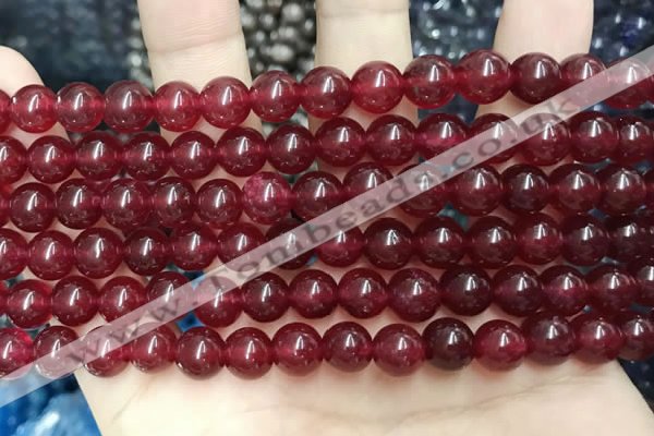CCN5369 15 inches 8mm round candy jade beads Wholesale