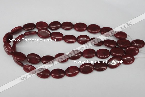 CCN537 15.5 inches 15*20mm oval candy jade beads wholesale