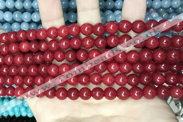 CCN5372 15 inches 8mm round candy jade beads Wholesale
