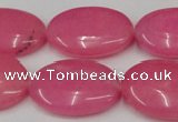 CCN546 15.5 inches 18*25mm oval candy jade beads wholesale