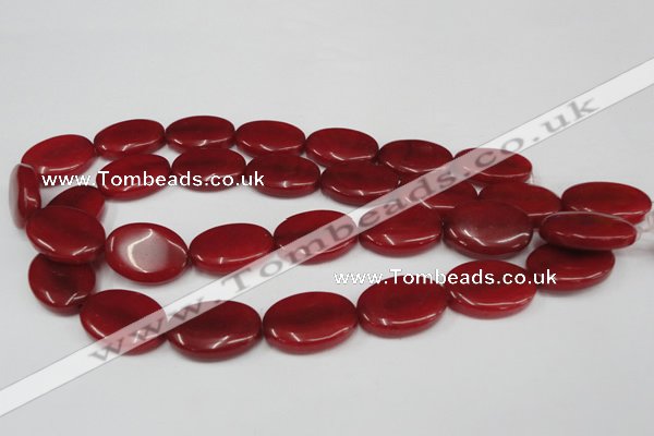 CCN547 15.5 inches 18*25mm oval candy jade beads wholesale