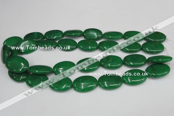 CCN548 15.5 inches 18*25mm oval candy jade beads wholesale