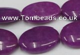 CCN549 15.5 inches 18*25mm oval candy jade beads wholesale