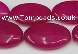 CCN551 15.5 inches 20*30mm oval candy jade beads wholesale