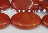 CCN552 15.5 inches 20*30mm oval candy jade beads wholesale