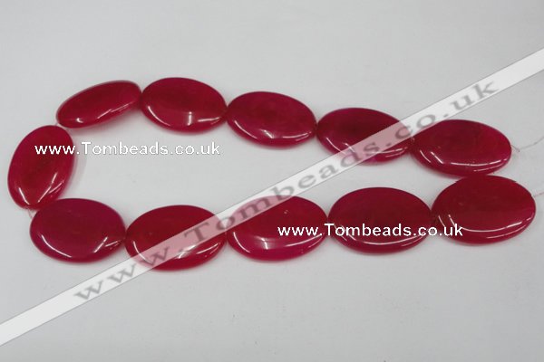 CCN555 15.5 inches 25*35mm oval candy jade beads wholesale