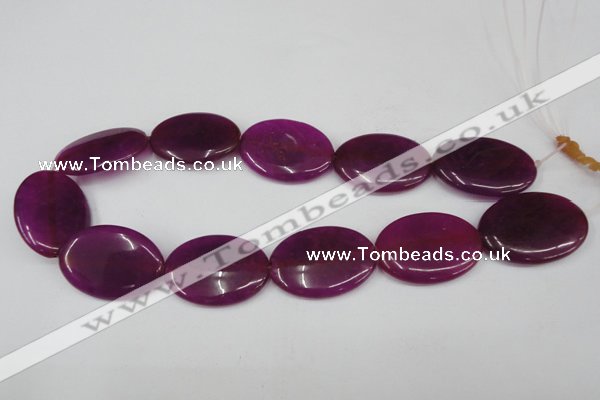 CCN557 15.5 inches 25*35mm oval candy jade beads wholesale