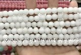 CCN5573 15 inches 8mm round matte candy jade beads Wholesale