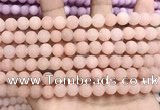 CCN5584 15 inches 8mm round matte candy jade beads Wholesale