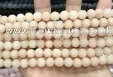 CCN5585 15 inches 8mm round matte candy jade beads Wholesale