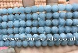 CCN5610 15 inches 8mm round matte candy jade beads Wholesale