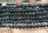 CCN5635 15 inches 8mm round matte candy jade beads Wholesale