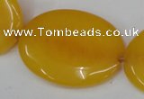 CCN564 15.5 inches 25*35mm oval candy jade beads wholesale