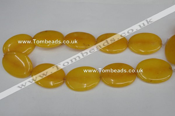 CCN564 15.5 inches 25*35mm oval candy jade beads wholesale