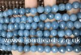 CCN5659 15 inches 8mm faceted round candy jade beads