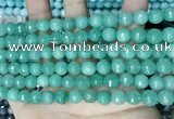 CCN5672 15 inches 8mm faceted round candy jade beads