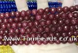 CCN5729 15 inches 8mm faceted round candy jade beads