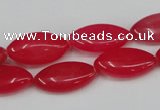 CCN574 15.5 inches 10*20mm marquise candy jade beads wholesale