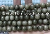 CCN5773 15 inches 10mm faceted round candy jade beads