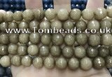 CCN5775 15 inches 10mm faceted round candy jade beads