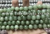 CCN5778 15 inches 10mm faceted round candy jade beads