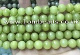 CCN5792 15 inches 10mm faceted round candy jade beads