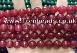 CCN5812 15 inches 10mm faceted round candy jade beads