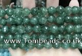 CCN5825 15 inches 10mm faceted round candy jade beads