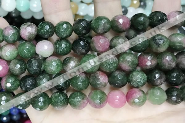 CCN5832 15 inches 10mm faceted round candy jade beads