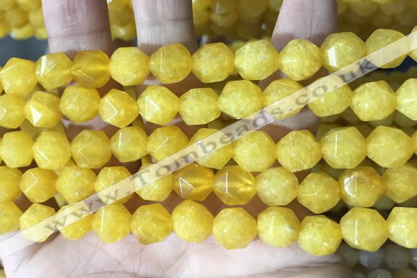 CCN5841 15 inches 8mm faceted nuggets candy jade beads Wholesale