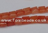 CCN585 15.5 inches 8*8mm square candy jade beads wholesale