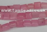 CCN586 15.5 inches 8*8mm square candy jade beads wholesale