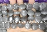 CCN5861 15 inches 15mm flat round candy jade beads Wholesale