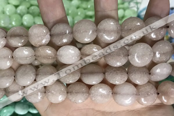 CCN5864 15 inches 15mm flat round candy jade beads Wholesale